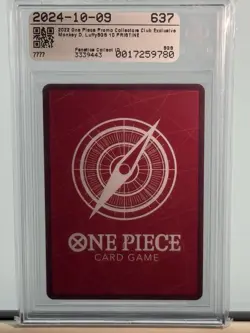Monkey D. Luffy Op05-060 PSA Magazine Exclusive BGS 10 ENG ONE PIECE PROMO - Image 2