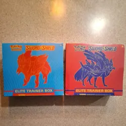 Pokemon Sword and Shield ETB Elite Trainer Box - Set Of 2 - New Factory Sealed - Image 1