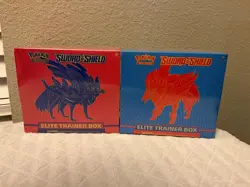 Pokemon Sword and Shield ETB Elite Trainer Box - Set Of 2 - New Factory Sealed - Image 1
