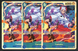 ONE PIECE YAMATO OP13-054 SR CARRYING ON HIS WILL ENGLISH (3x) - Image 1