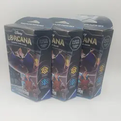 Disney Lorcana 3x Rise of the Floodborn Starter Deck Amber and Sapphire [New] - Image 1
