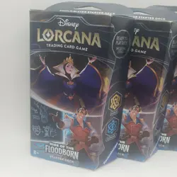 Disney Lorcana 3x Rise of the Floodborn Starter Deck Amber and Sapphire [New] - Image 2