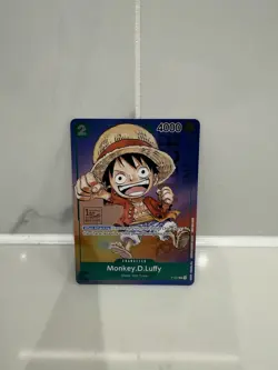 Monkey D. Luffy Card P-037 1st Anniversary Stamp Promo One Piece Card Game - Image 1