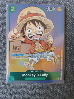 One Piece Card Game - Monkey D Luffy P-037 - 1st Anniversary Stamp - Image 1