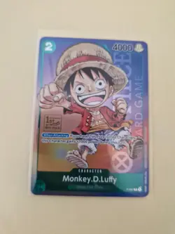One Piece Card Game - Monkey D Luffy P-037 - 1st Anniversary Stamp - Image 1