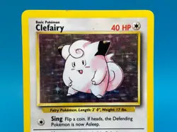 Clefairy 005/102 Holo Rare - 1999 Pokemon Base Set Unlimited - Image 2