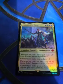 Aragorn, the Uniter *Foil* - LTR - NM - Magic The Gathering - MTG - Image 1