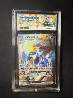 Pokemon TCG Quaquaval Ex 260/193 Paldea Evolved SIR ACE 10 *DAMAGED* - Image 1