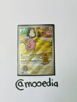 Pokemon TCG Twilight Masquerade Chansey Illustration Rare IR 187/167 - Image 1
