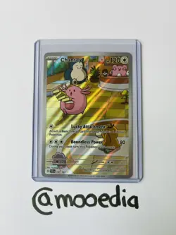 Pokemon TCG Twilight Masquerade Chansey Illustration Rare IR 187/167 - Image 2