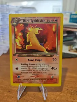 Pokemon TCG Dark Typhlosion Neo Destiny Holo Card 1st Edition 10/105 - Image 1