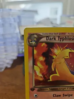 Pokemon TCG Dark Typhlosion Neo Destiny Holo Card 1st Edition 10/105 - Image 2
