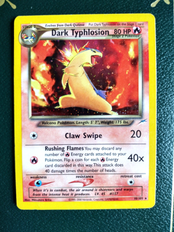 Pokemon Card TCG Dark Typhlosion 10/105 Neo Destiny Holo Rare MP - Image 1