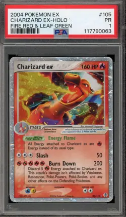 Pokemon Charizard ex EX Fire Red & Leaf Green Holo Ultra Rare #105 PSA 1 - Image 1