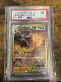 Pokemon Crown Zenith GG67/GG70 Gold Origin Forme Palkia VSTAR PSA 9 - Image 1