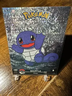 2025 Pokemon Crystal Card Collection #007 Squirtle Black Dark Edition Box Hit - Image 4