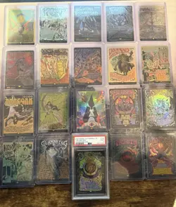 Magic the Gathering Lord of the Rings Complete Borderless Poster Card Set- Foil - Image 1