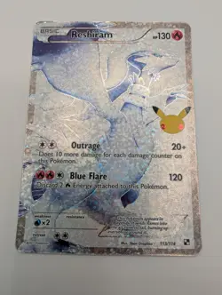 Reshiram Celebrations Classic Collection Card 113/114 Near Mint Condition - Image 3