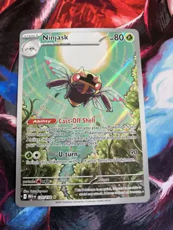Pokemon TCG Ninjask Illustration Rare Card 137/132 Mega Evolutions NM Pack Fresh - Image 1