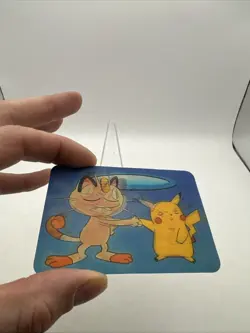 1998 Pokemon Viz Video Pikachu Meowth Lenticular Card PIKA-0032D/DVD Promo - Image 3