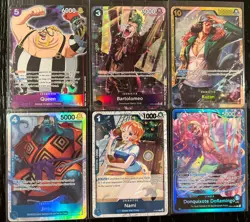 One Piece TCG English 6 Card Lot - Mixed Rarity - All Near Mint - Image 1
