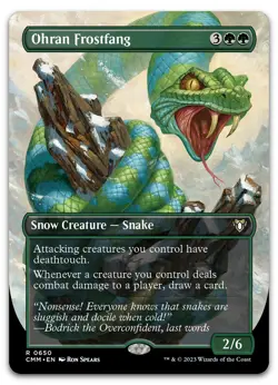 Ohran Frostfang (Borderless) #650 (NM) Commander Masters CMM Magic MTG - Image 1