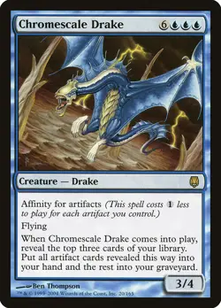 Chromescale Drake [Darksteel] Moderately Played - Image 1