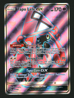 Pokemon TCG Tapu Lele GX Guardians Rising Holo 137/145 Full Art DMG - Image 1