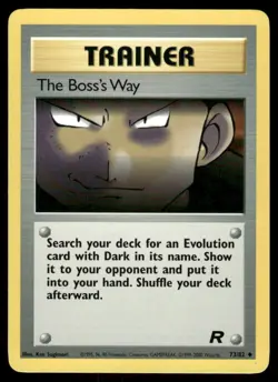 Pokemon Cards The Boss's Way 73/82 UNLIMITED Team Rocket WOTC Uncommon NM - Image 1