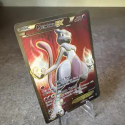 Pokemon Mewtwo-EX TCG Full Art Ultra Rare Holo Card Breakthrough 158/162 LP - Image 2