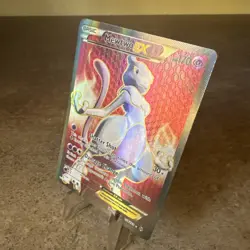 Pokemon Mewtwo-EX TCG Full Art Ultra Rare Holo Card Breakthrough 158/162 LP - Image 3