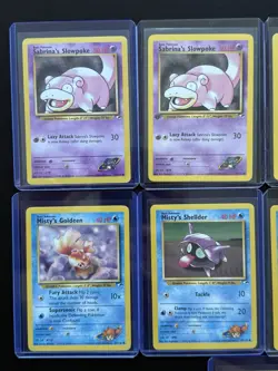 Vintage Pokemon TCG Card Lot - Gym Heroes - 12 Cards - First Edition WotC - Image 2