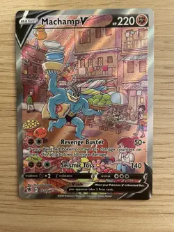 Pokemon TCG Astral Radiance Machamp v Alternate Full Art Card 172/189 - Image 1
