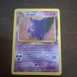 Pokemon Gengar 20/62 Fossil Unlimited - Image 1
