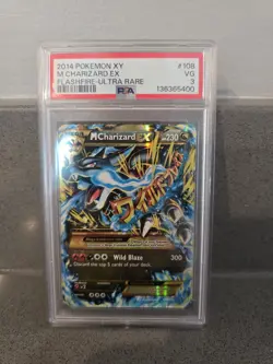 Pokemon Mega M Charizard EX 108/106 Secret Rare XY Flashfire - Image 1