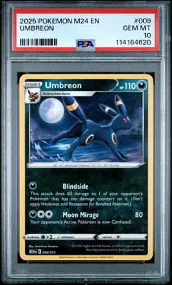 2025 POKEMON M24 EN-MCDONALD'S COLL #009 UMBREON PSA 10 - Image 1