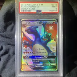 Pokemon TCG Charizard GX SV49/SV94 Hidden Fates Shiny Vault Holo PSA 9 - Image 3