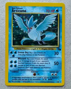 Articuno Holo Rare - Fossil Set Unlimited (1999) - Near Mint - Vintage Pokemon - Image 1