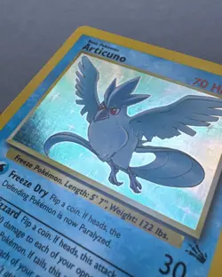 Articuno Holo Rare - Fossil Set Unlimited (1999) - Near Mint - Vintage Pokemon - Image 2