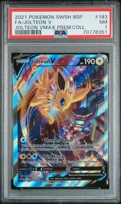 Jolteon V 183 PSA 7 Black Star Promo Premium Collection Pokemon TCG Near Mint NM - Image 1