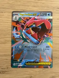 Mega Feraligatr ex Double Rare 043/217 Pokemon Ascended Heroes English NM - Image 1