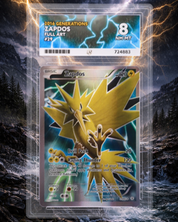 Pokemon Zapdos Generations 29/83 Graded ACE 8 NM-MT - Image 1
