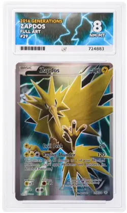Pokemon Zapdos Generations 29/83 Graded ACE 8 NM-MT - Image 2