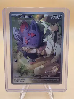 N's Zorua SVP 189 Pokemon Center Stamped ETB Promo Pokemon Journey Together - Image 1
