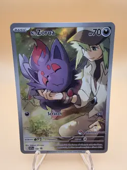 N's Zorua SVP 189 Pokemon Center Stamped ETB Promo Pokemon Journey Together - Image 2