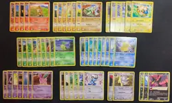 MID-ERA POKEMON 54 CARDS LOT - DIAMOND AND PEARL, MYSTERIOUS TREASURES - LP-MP - Image 1