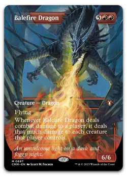 Balefire Dragon (Borderless) #697 (NM) Commander Masters CMM Magic MTG - Image 1