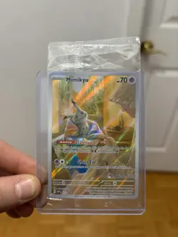 Pokemon Sealed Mimikyu #75 Pokemon Center Stamped ETB Promo Paldean Fates - Image 1