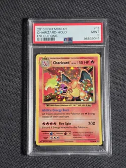 PSA 9 MINT POKEMON CHARIZARD HOLO RARE XY EVOLUTIONS 2016 11/108 - Image 1