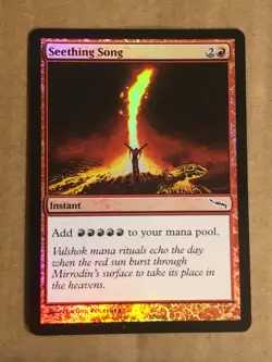 magic the gathering Seething Song Mirrodin FOIL Mod Play - Image 1